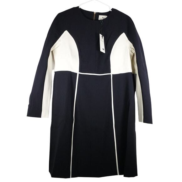 New Tuckernuck Navy and Cream Colorblock Evie Dress Size Large 2924-47 - Picture 4 of 13